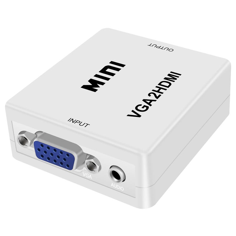 HDSUNWSTD Mini 1080P VGA to HDMI Adapter Converter VGA2HDMI Converter Connector with Audio for PC Laptop to HDTV Projector - Image 3
